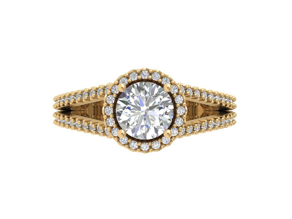 Wedding Ring 3D print model_3