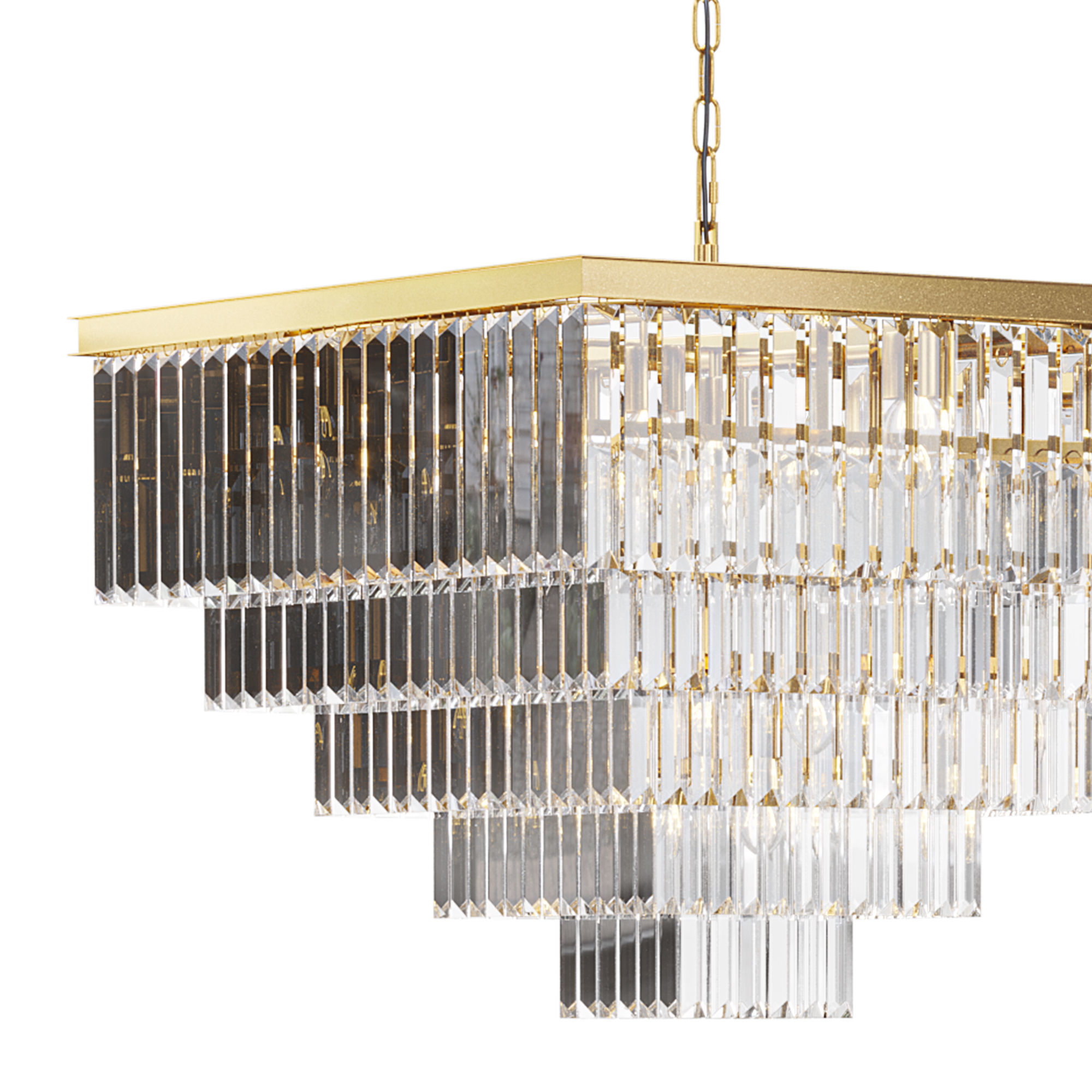  leyland 5 tier chandelier by arhaus 3D model_1