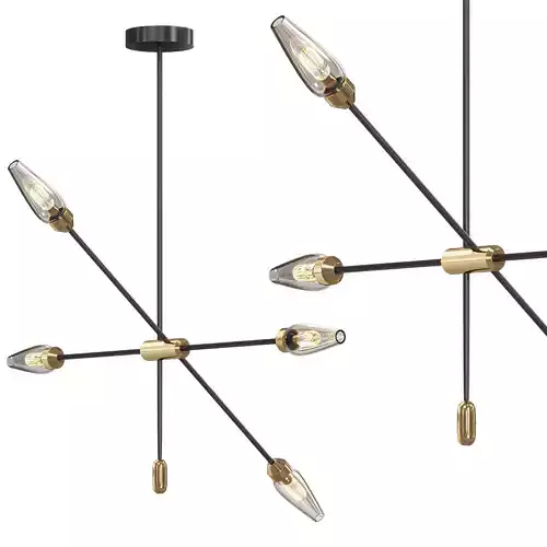 Arrow Bronze Chandelier