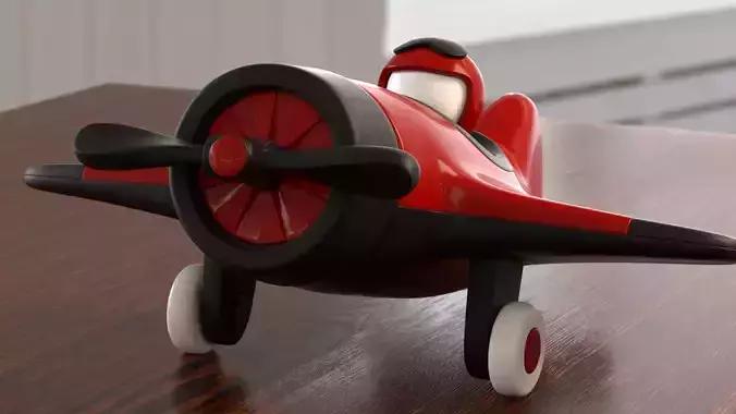 Plastic toy plane