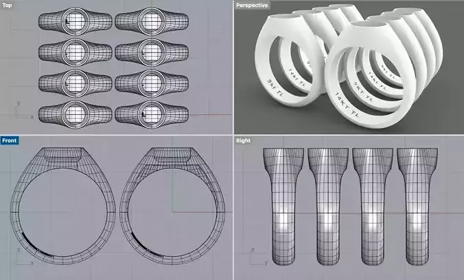 Bezel Ring 9mm round cabochon size Z