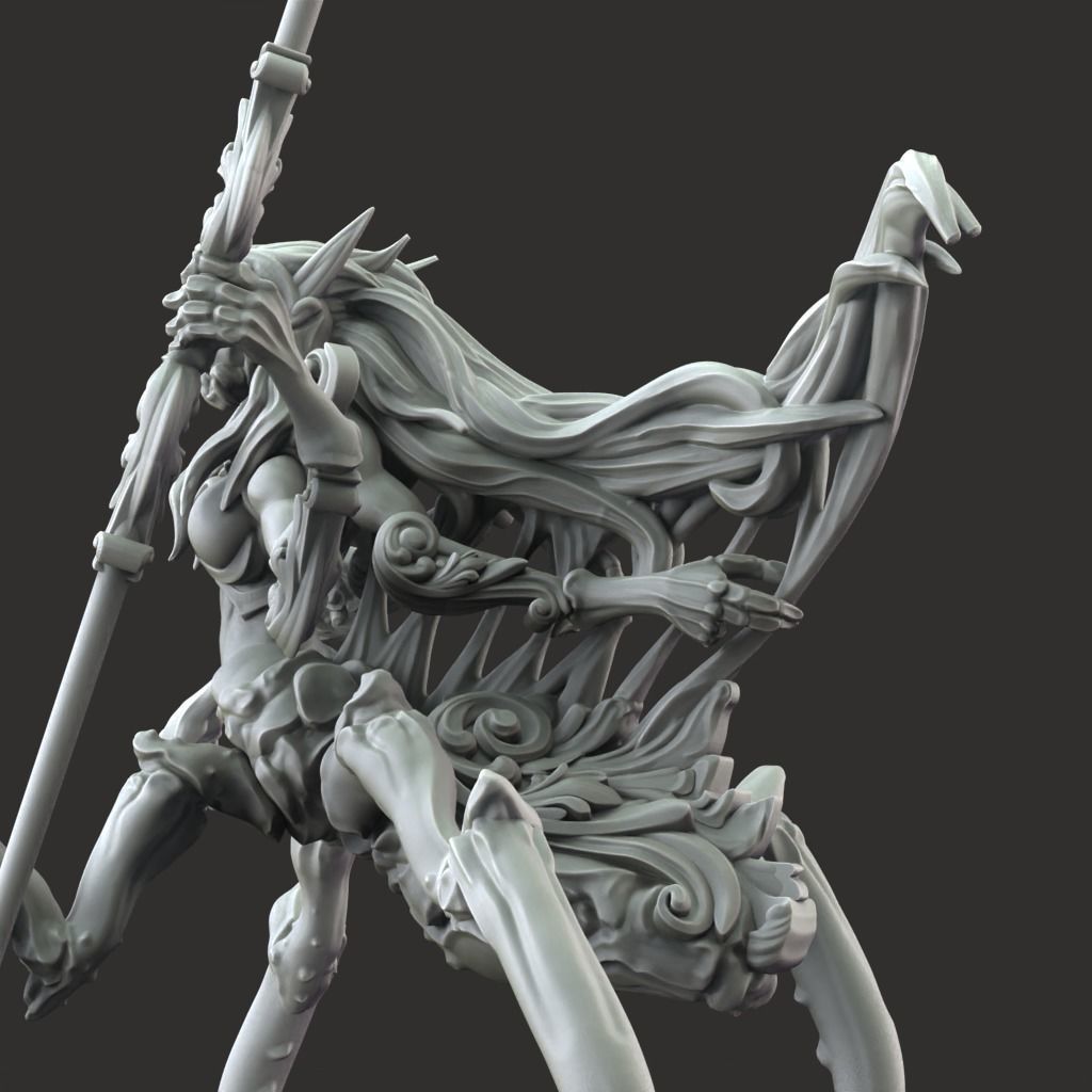 Gilded Singer - 3D Printable TTRPG - PRESUPPORTED - 32mm Scale 3D print model_2