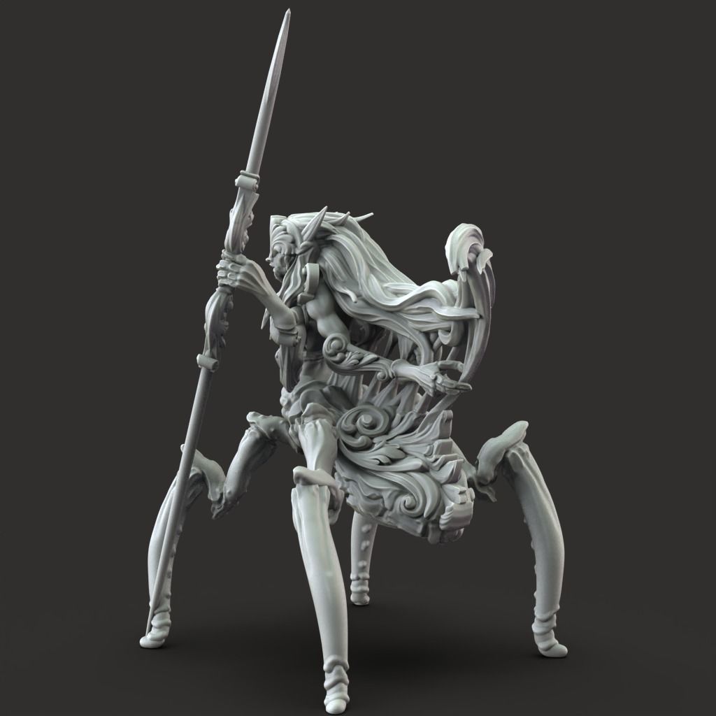 Gilded Singer - 3D Printable TTRPG - PRESUPPORTED - 32mm Scale 3D print model_10
