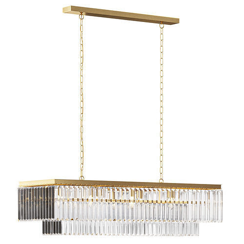 leyland rectangle chandelier by arhaus 3D model