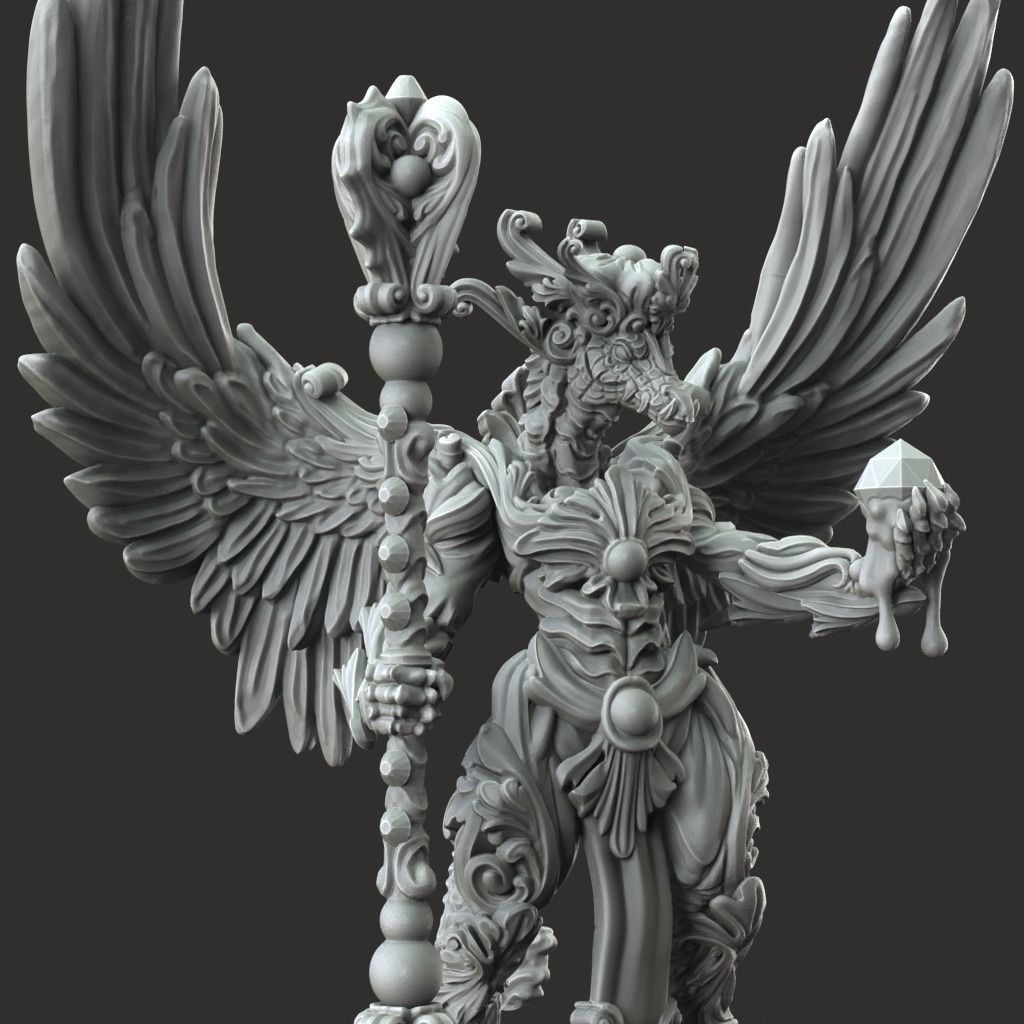 Midas Dragon - 3D Printable TTRPG - PRESUPPORTED - 32mm Scale 3D print model_9