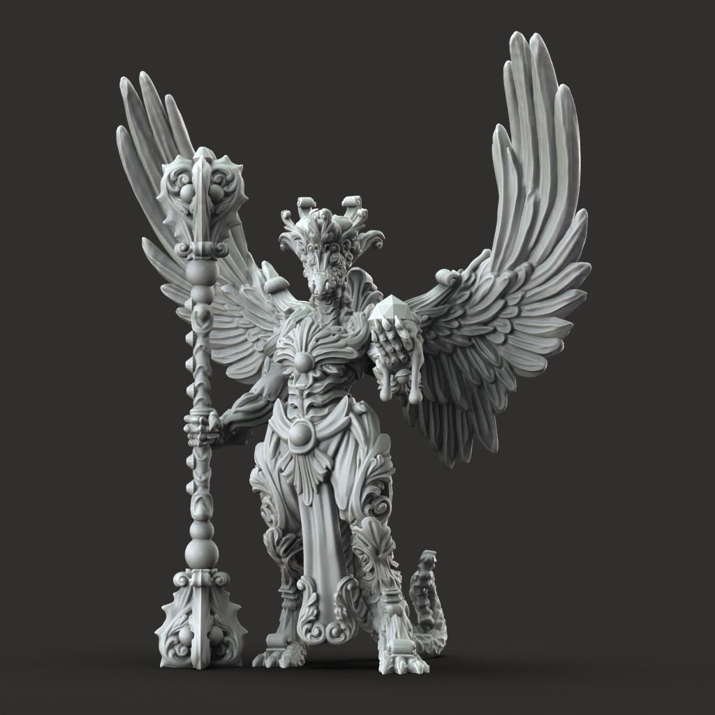 Midas Dragon - 3D Printable TTRPG - PRESUPPORTED - 32mm Scale 3D print model_2