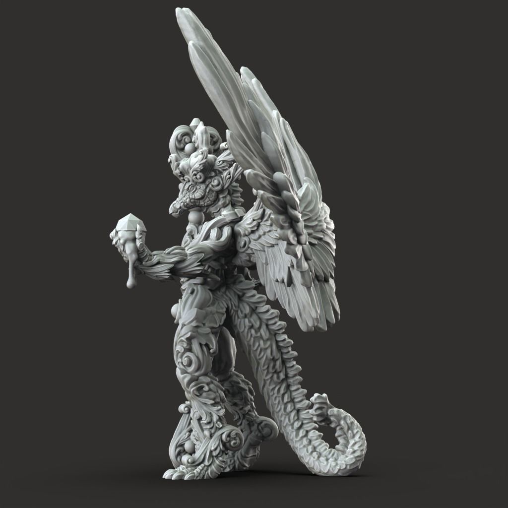 Midas Dragon - 3D Printable TTRPG - PRESUPPORTED - 32mm Scale 3D print model_8