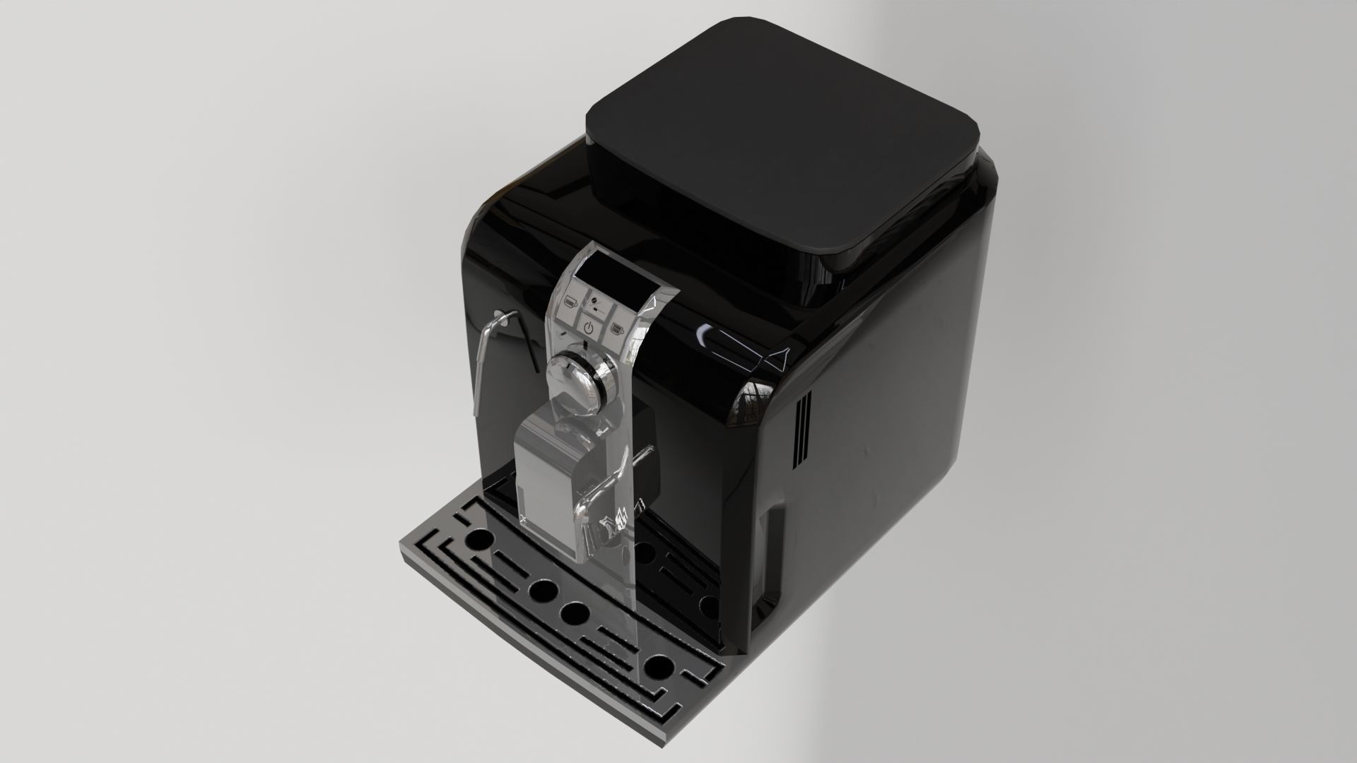 Coffee machine - clean and dirty model Free low-poly 3D model_5