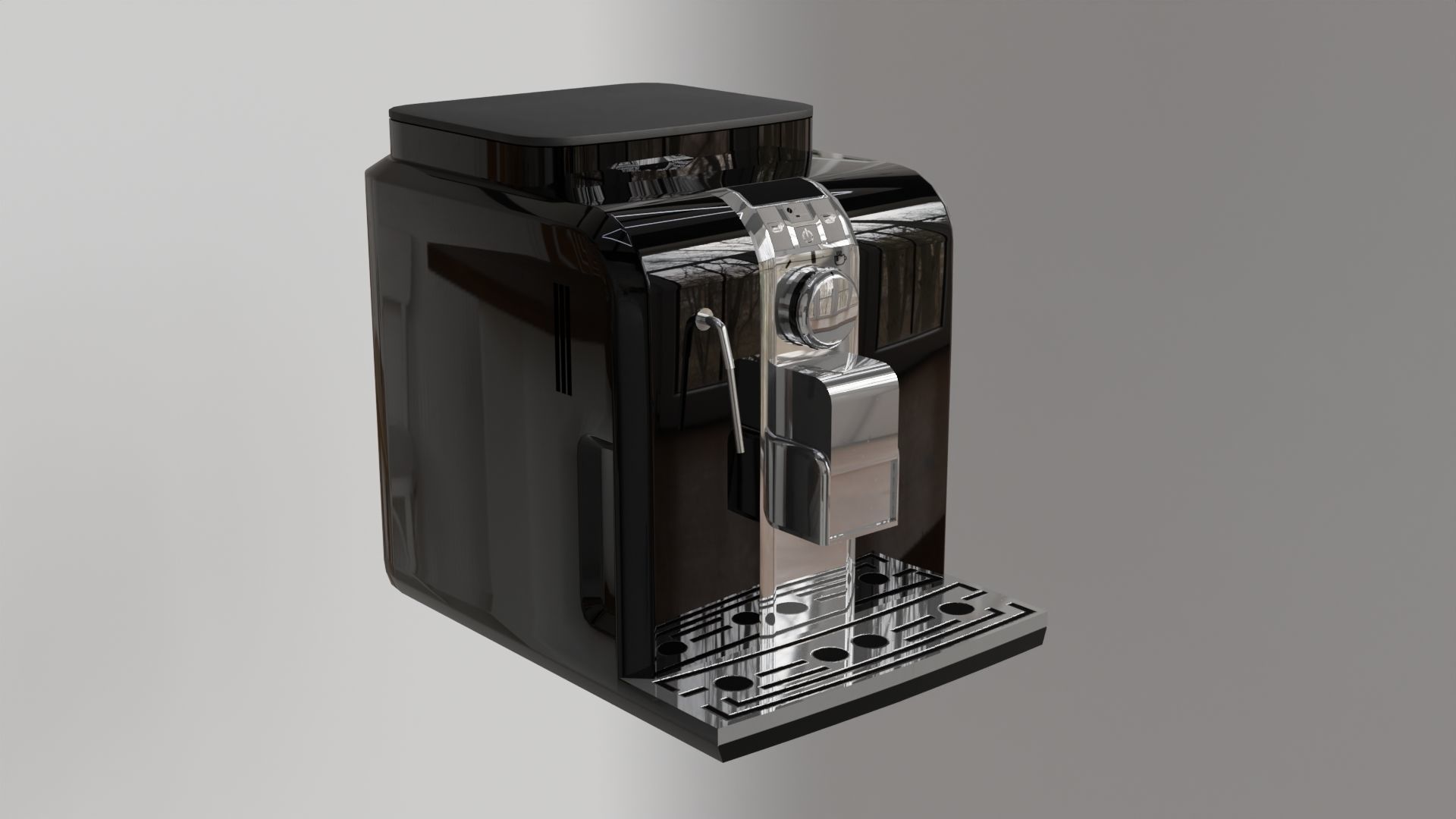 Coffee machine - clean and dirty model Free low-poly 3D model_2