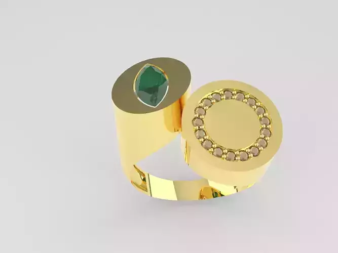 geometry luxury ring