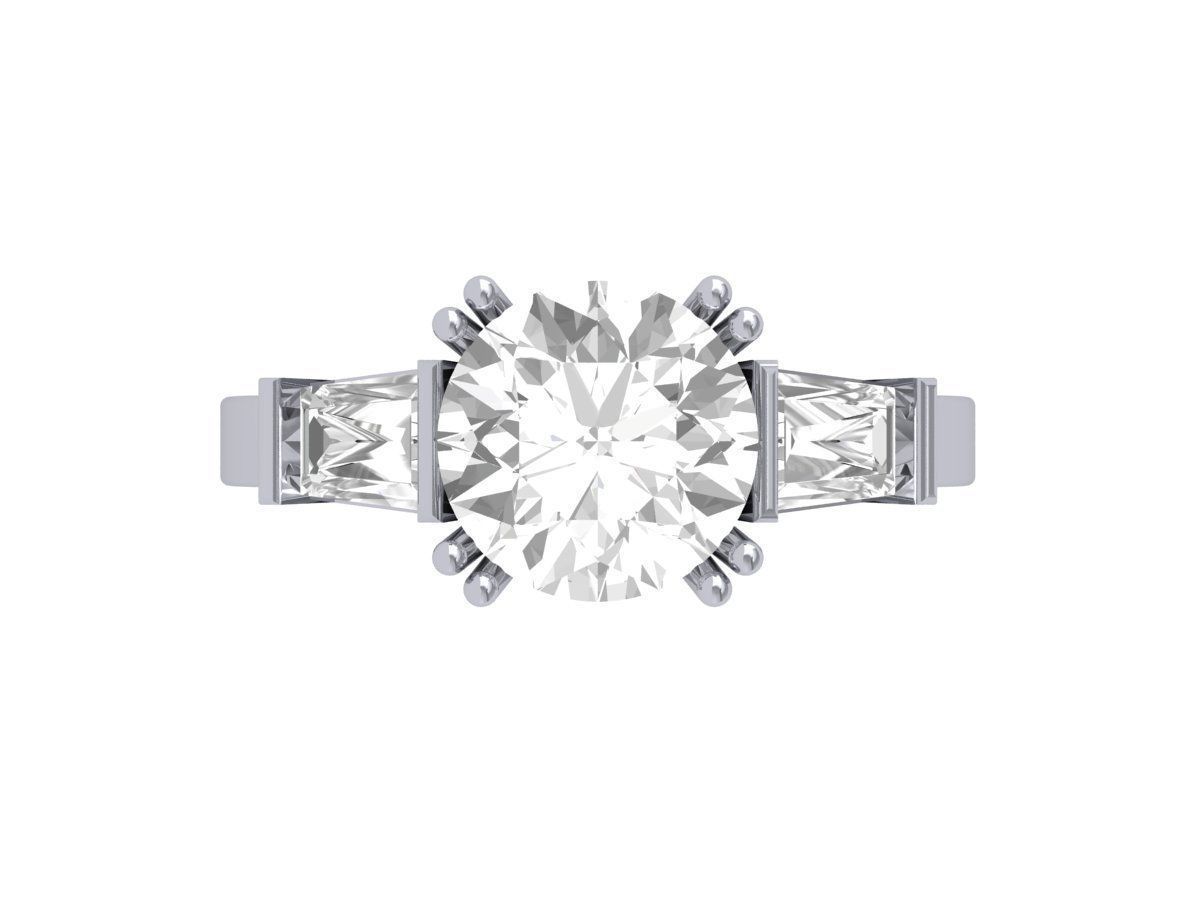 3 - Stone Ring 3D print model_5