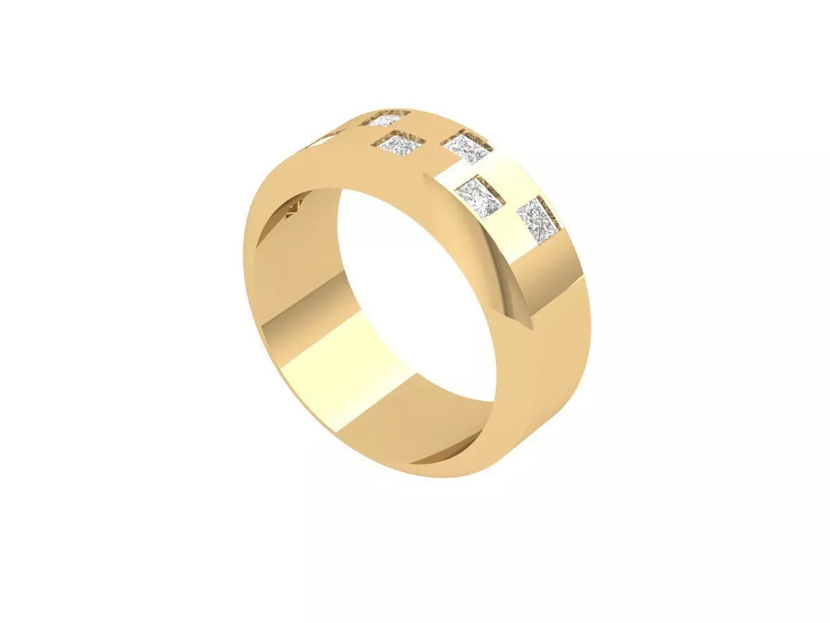 Wedding Ring 3D print model_0