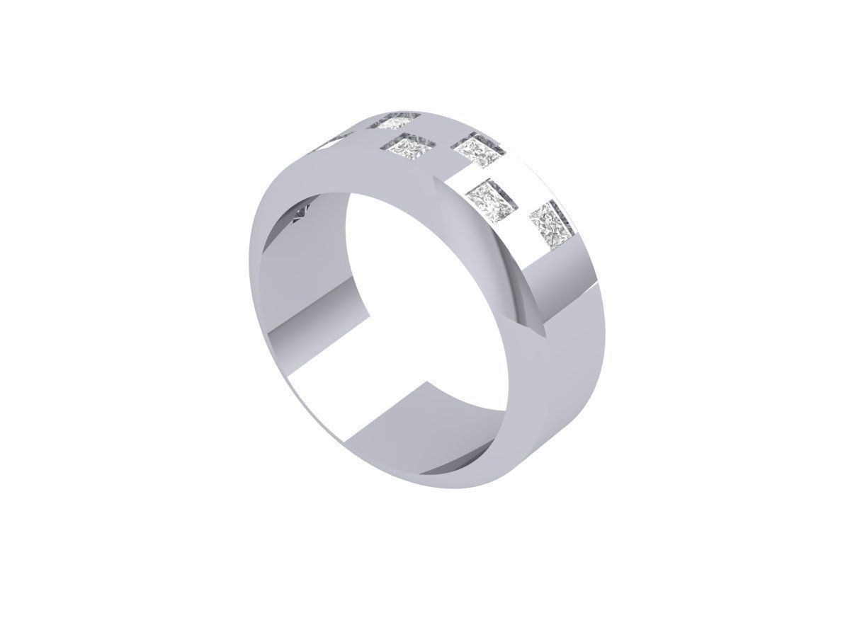 Wedding Ring 3D print model_2