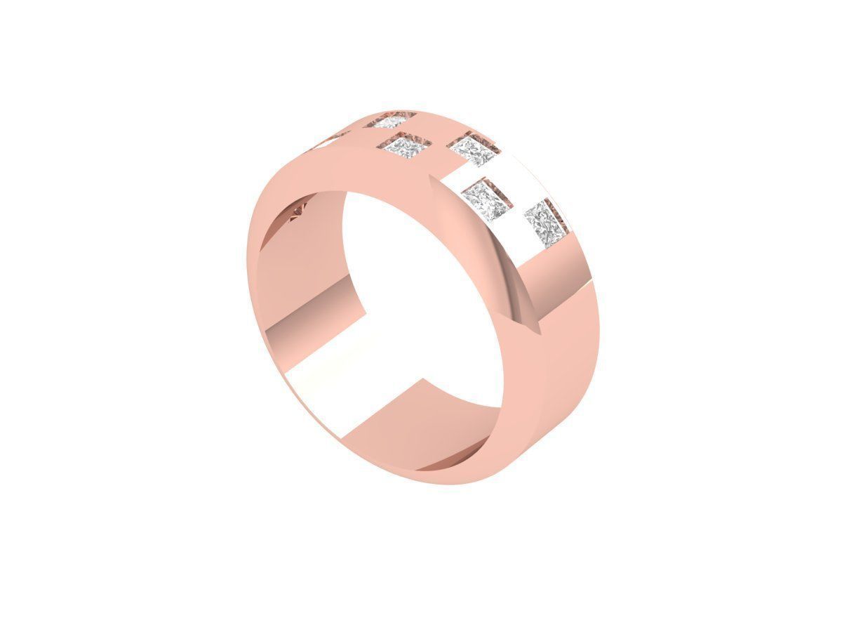 Wedding Ring 3D print model_1