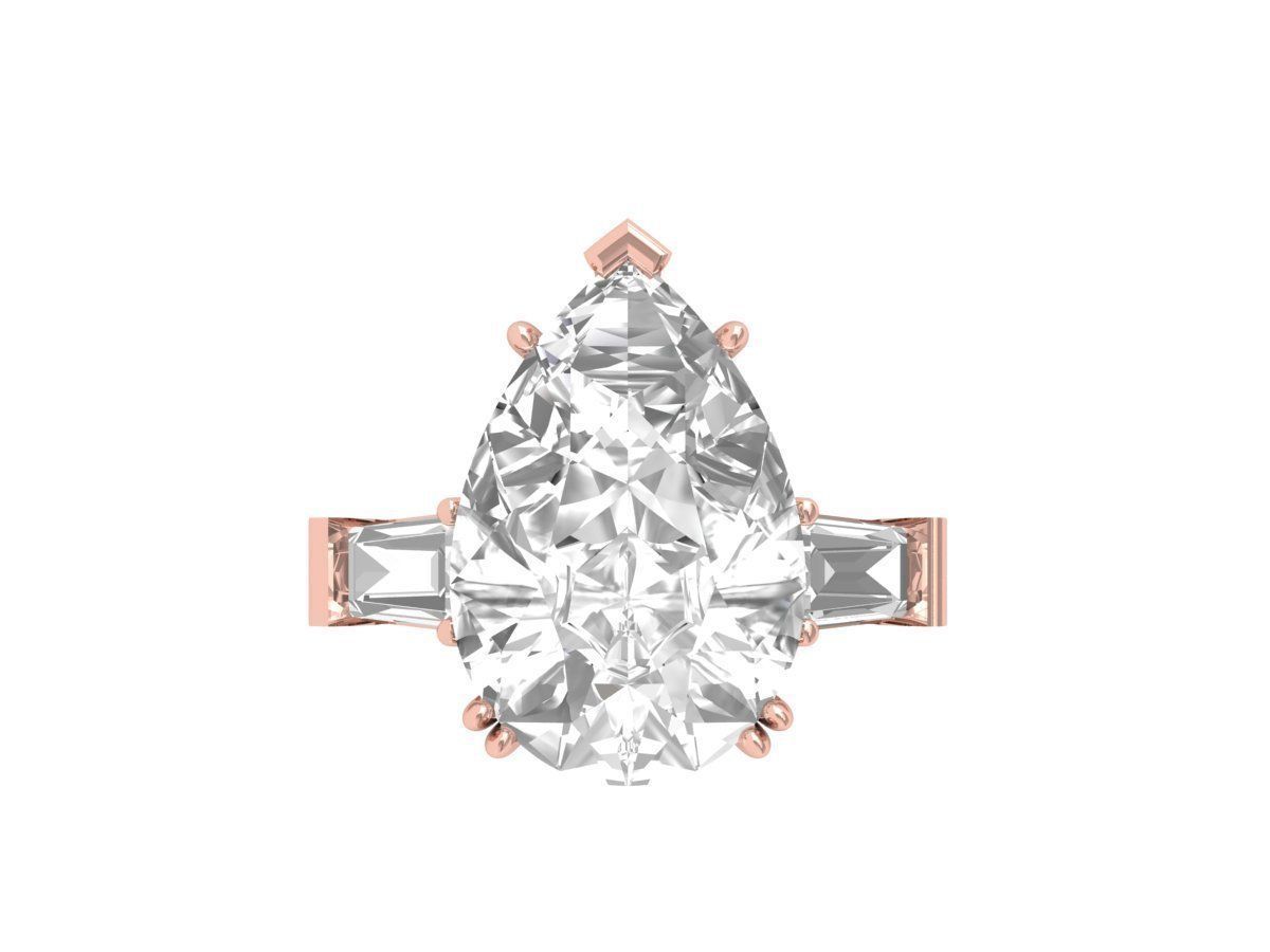 Wedding Ring 3D print model_6