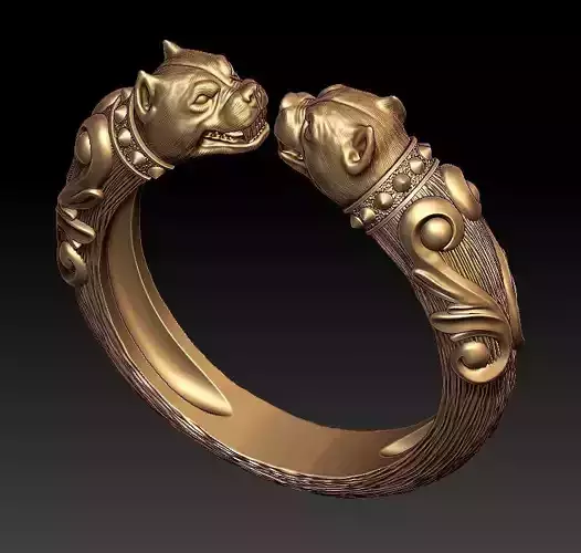 Dog animal ring 