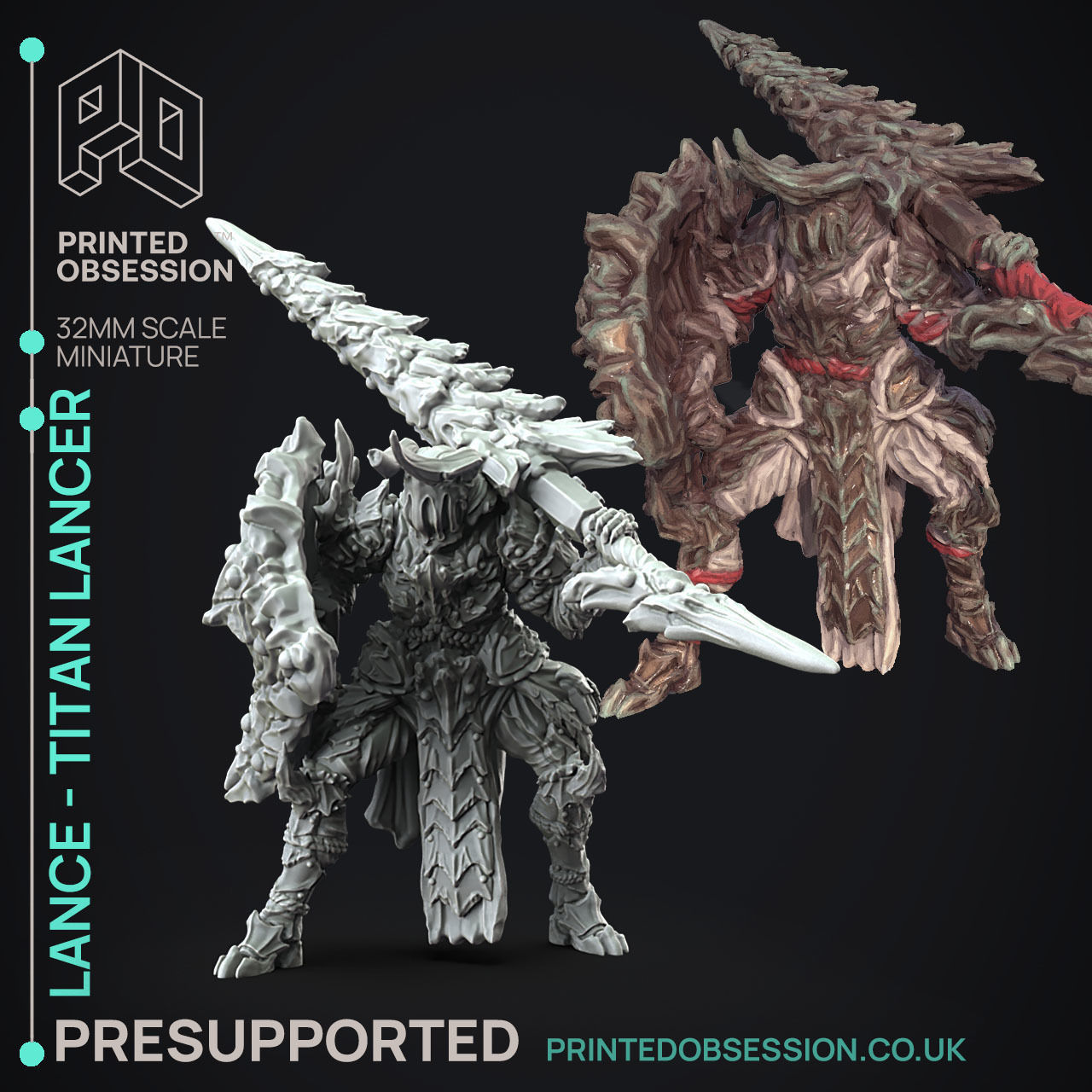 Lance - 3D Printable TTRPG - PRESUPPORTED - 32mm Scale 3D model 3D ...