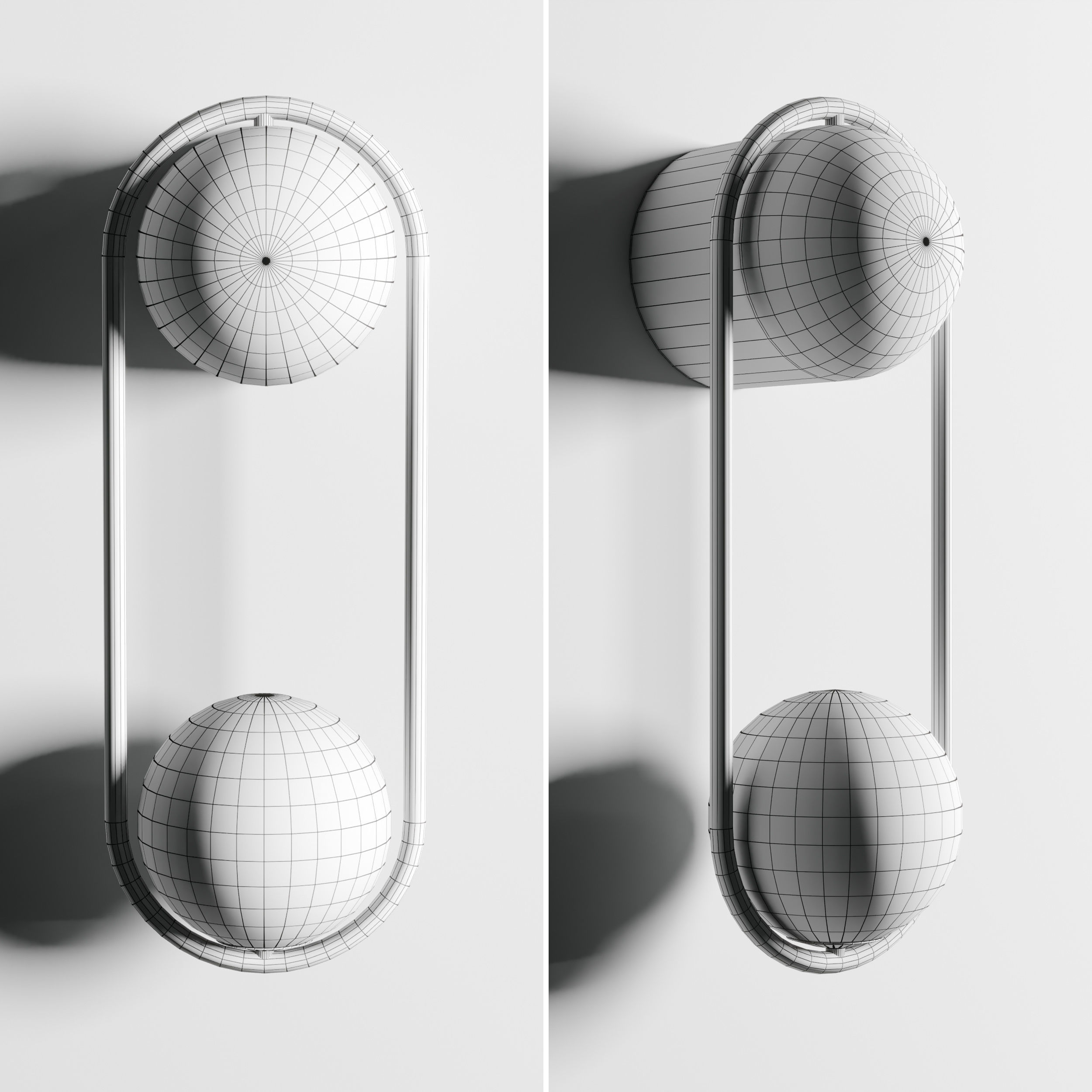 Matthew McCormick Mila Sconce wall light Low-poly 3D model_2