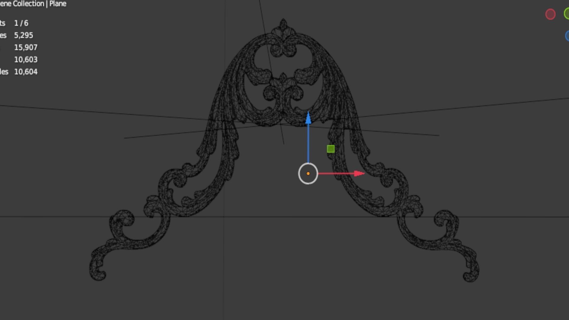 Classic decor ornament 326 3D model_6