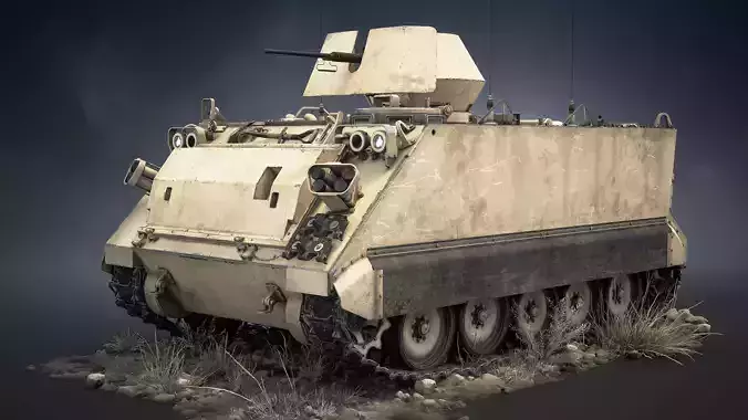 M113 APC Game Ready Low-poly 3D model