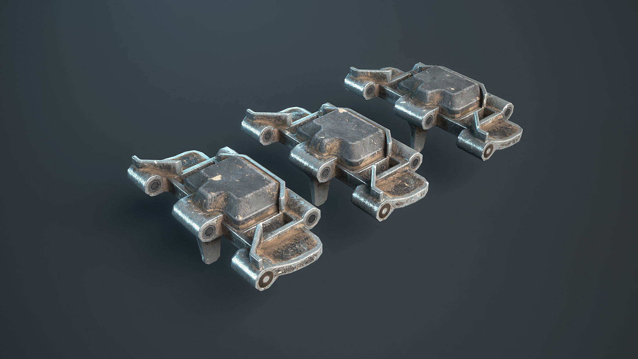 M113 APC Game Ready Low-poly 3D model_26