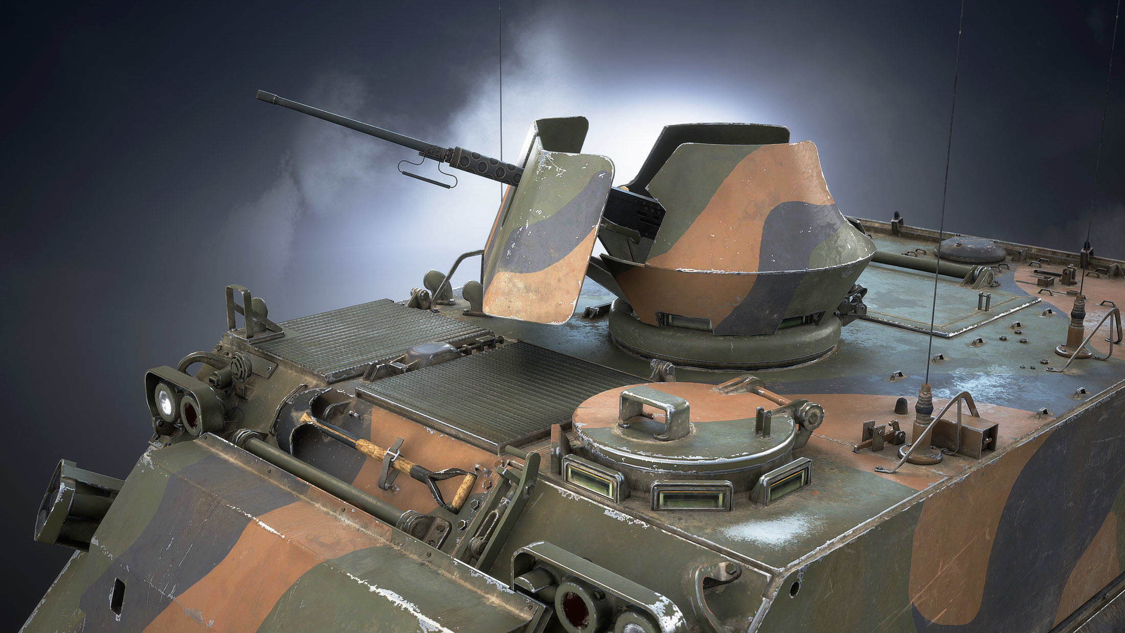 M113 APC Game Ready Low-poly 3D model_8