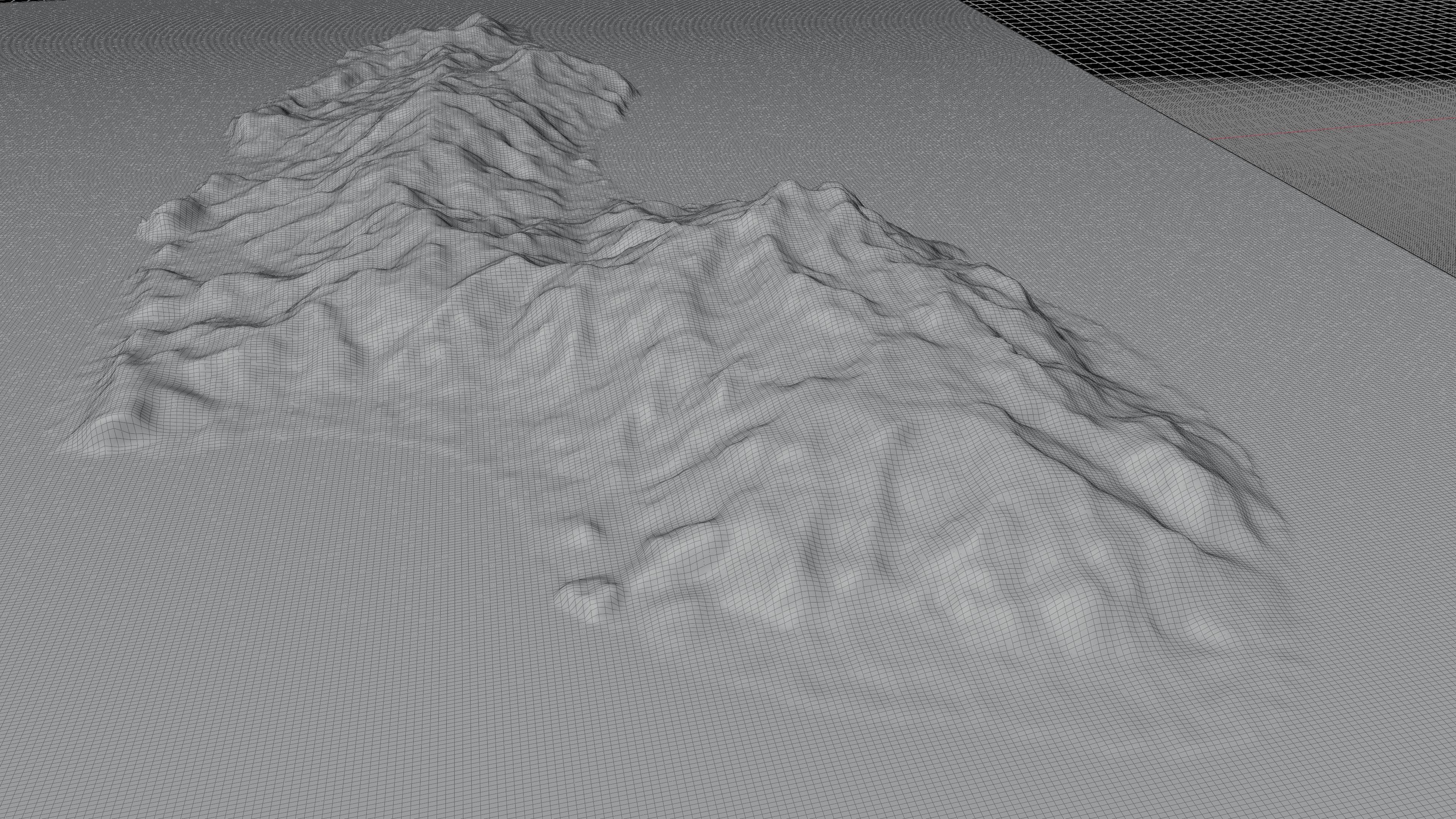 Rurutu French Polynesia island 3d model terrain 3D model_10