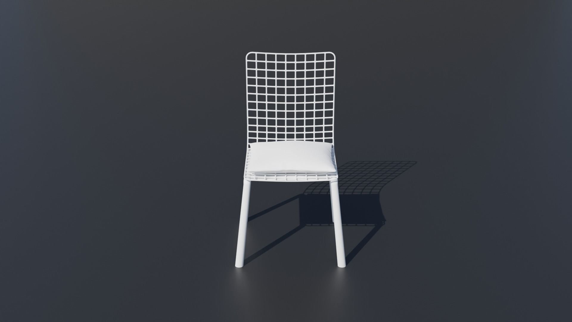 Simple Table and Chair 3D Model Low-poly 3D model Low-poly 3D model_4