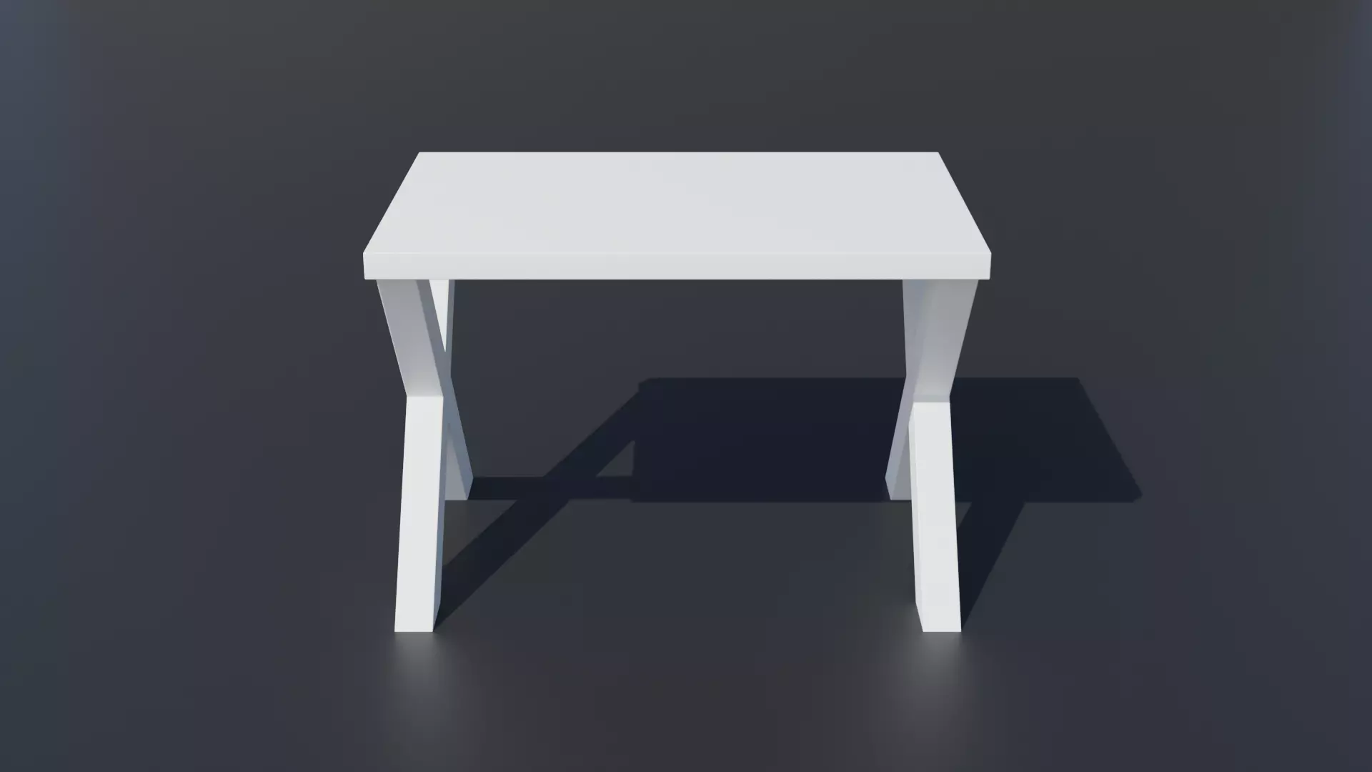 Simple Table and Chair 3D Model Low-poly 3D model Low-poly 3D model_0