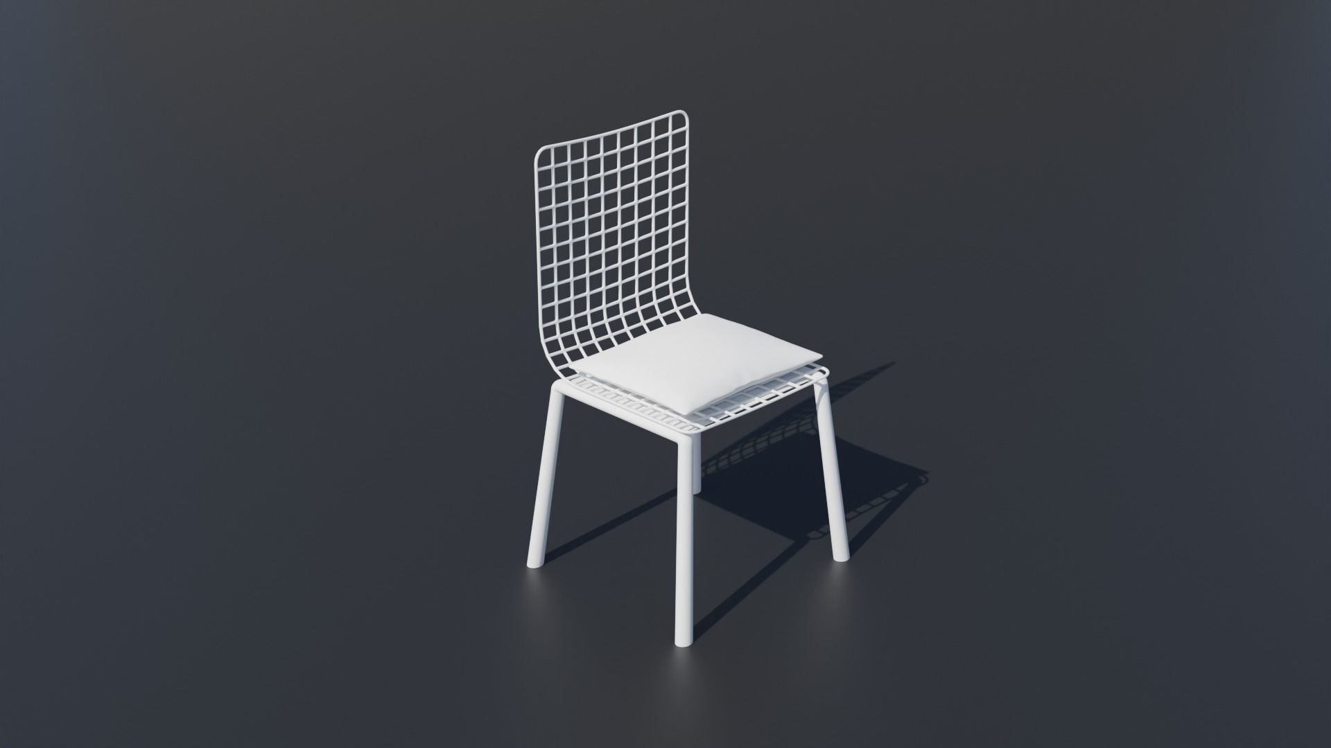 Simple Table and Chair 3D Model Low-poly 3D model Low-poly 3D model_5