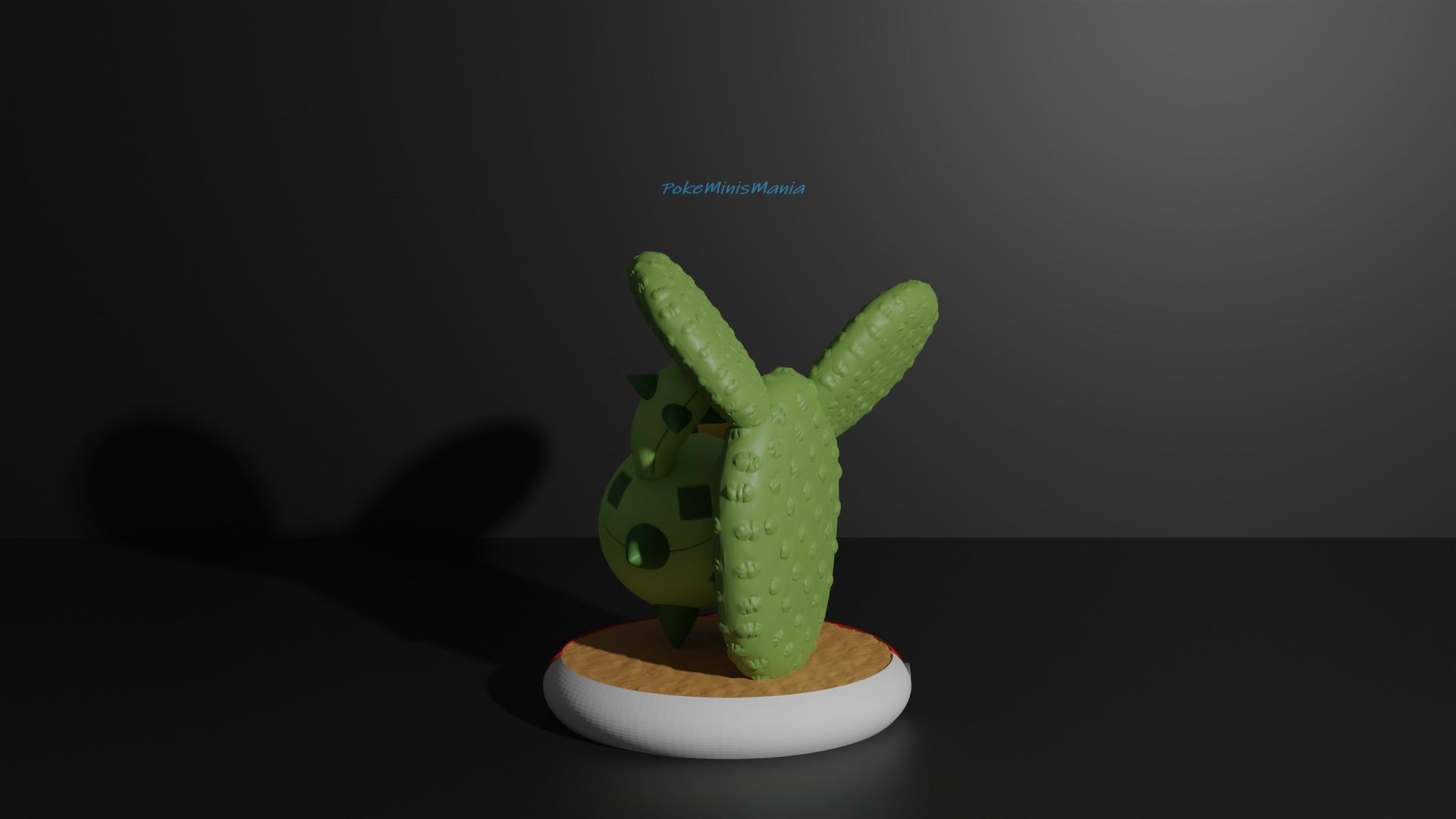 Cacnea and Cacturne pokemon 3D print model 3D print model_3