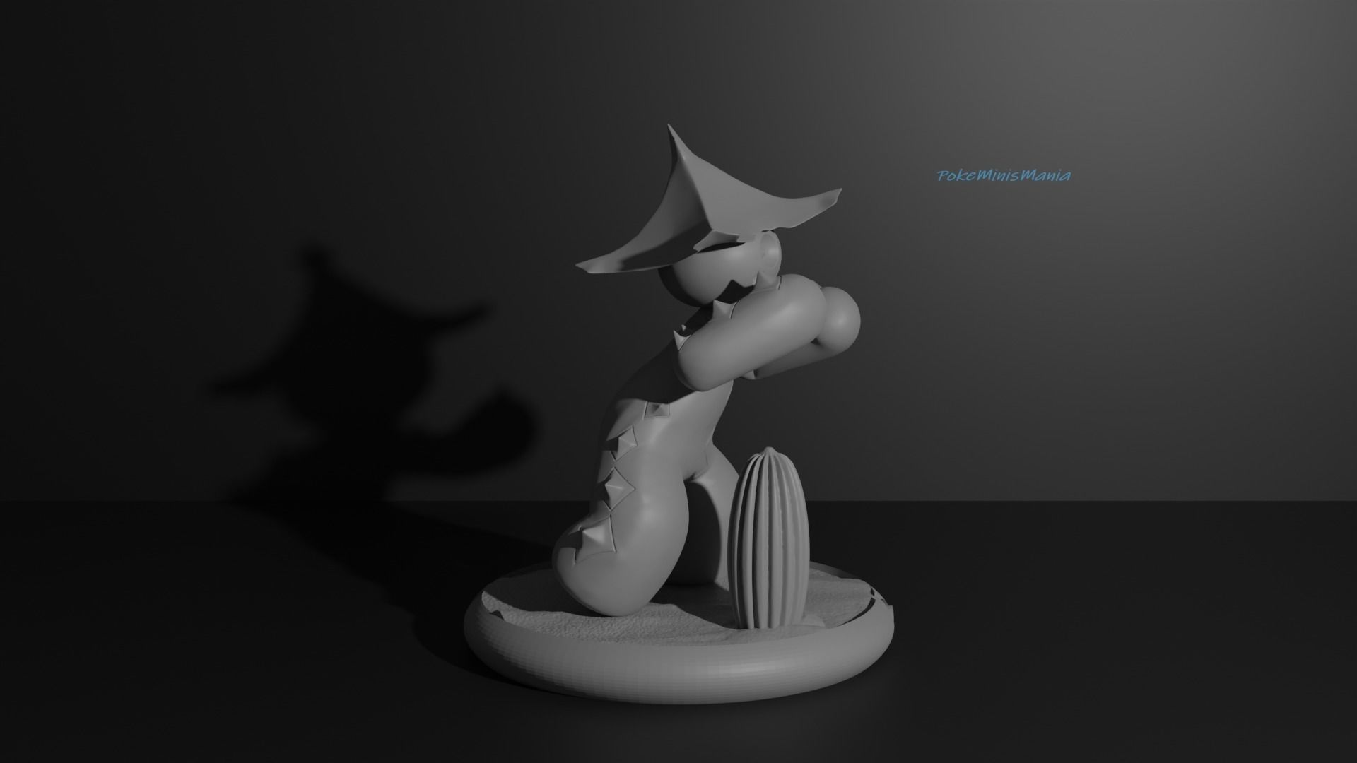 Cacnea and Cacturne pokemon 3D print model 3D print model_15