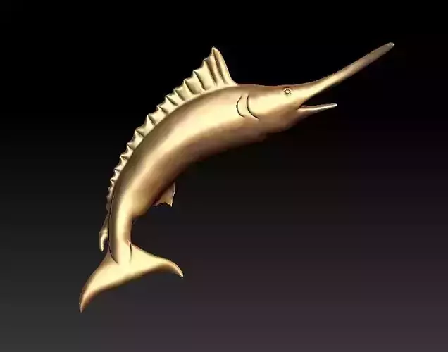  Swordfish Pendant 3D print model
