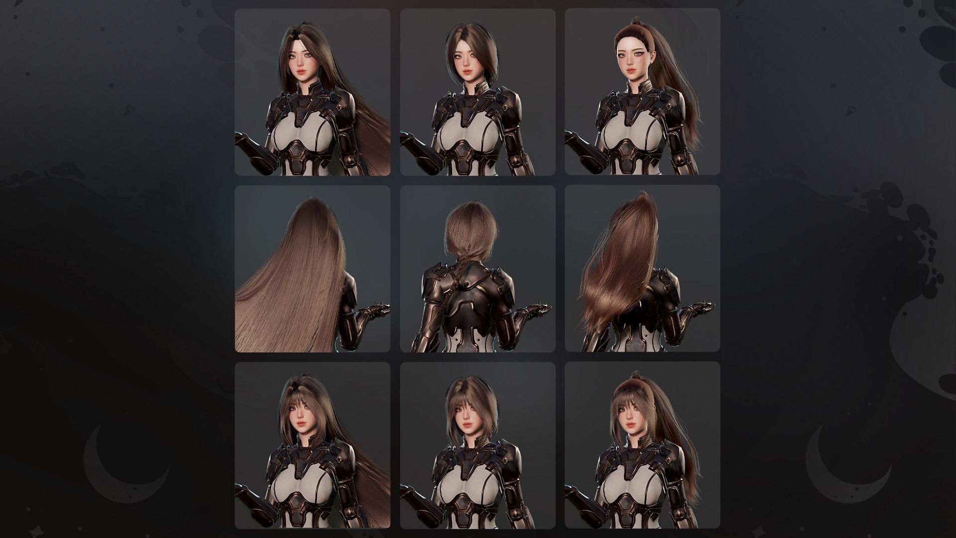 Stellar Girl Celeste - Game Ready Low-poly 3D model_9