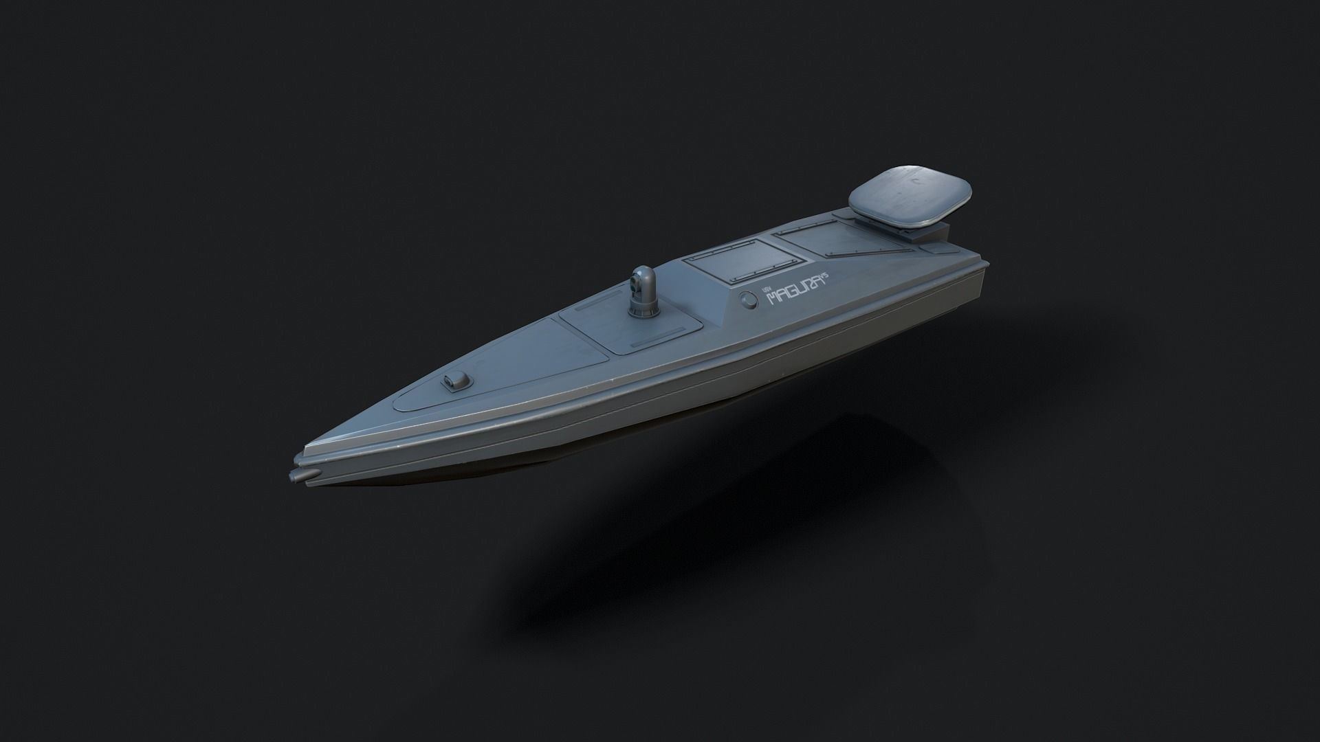 Magura V5 Unmanned surface vessel  Low-poly 3D model_2