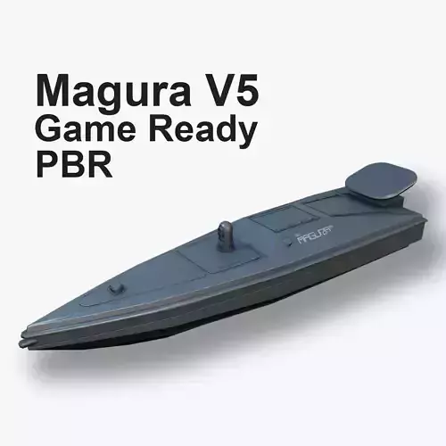 Magura V5 Unmanned surface vessel  Low-poly 3D model