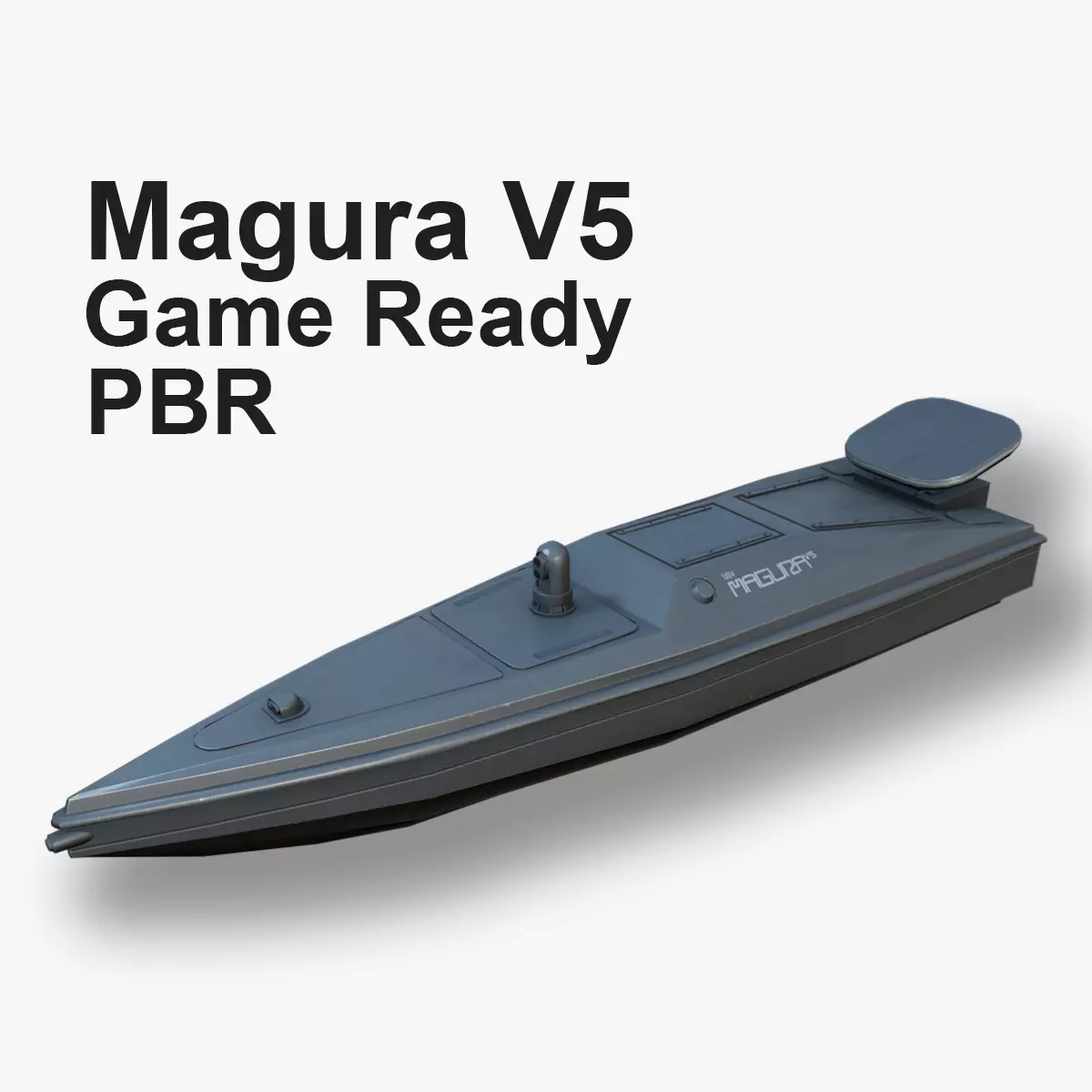Magura V5 Unmanned surface vessel  Low-poly 3D model_0