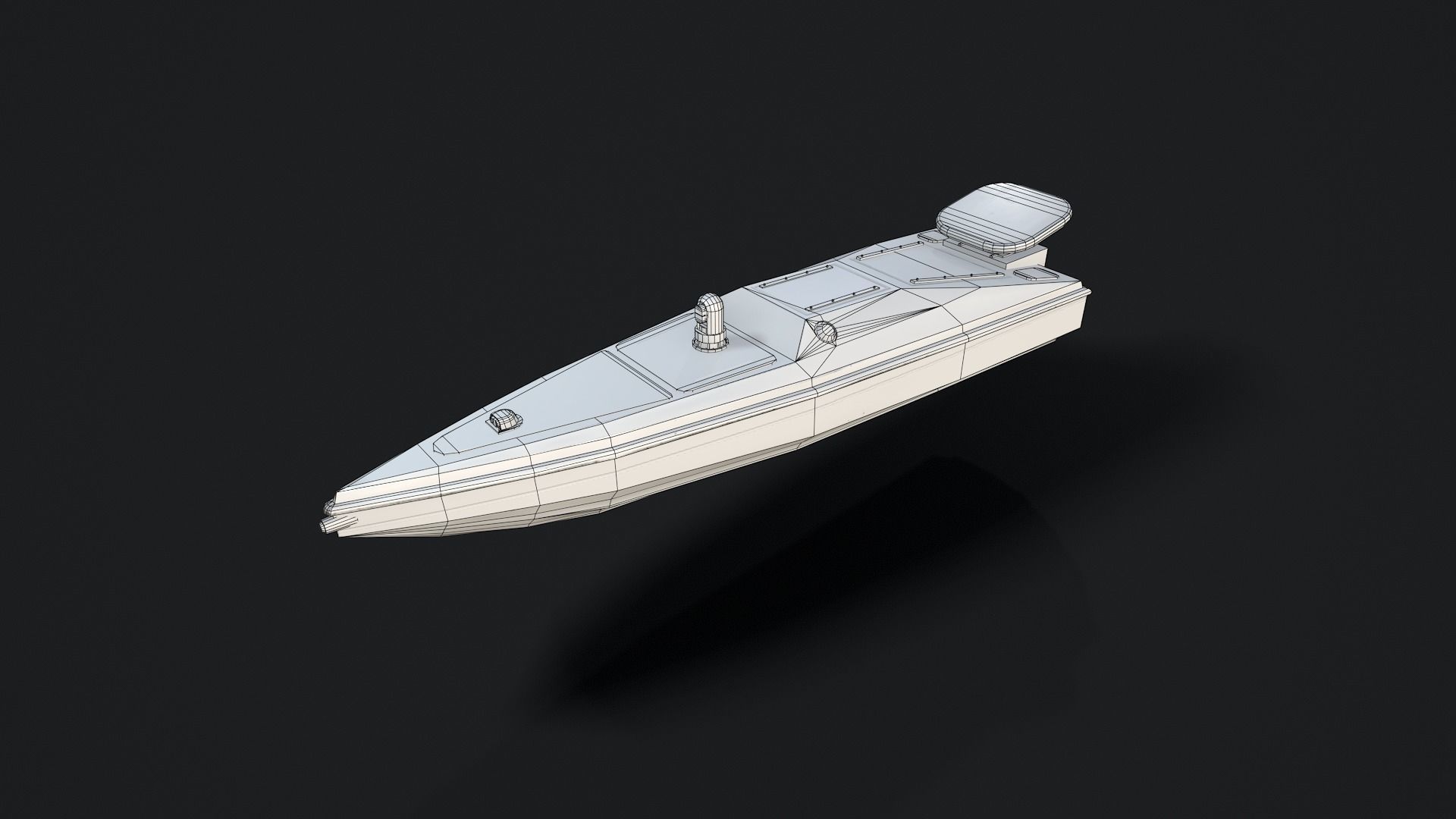 Magura V5 Unmanned surface vessel  Low-poly 3D model_7