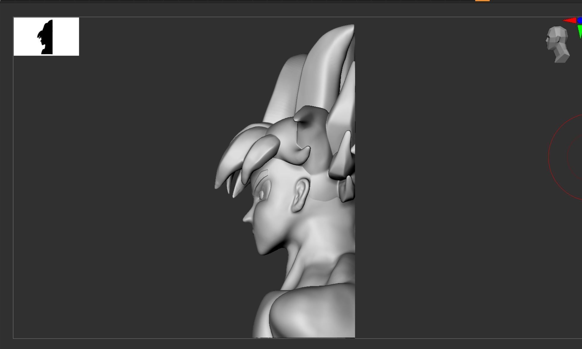 Goku Pendant 3D print model_1