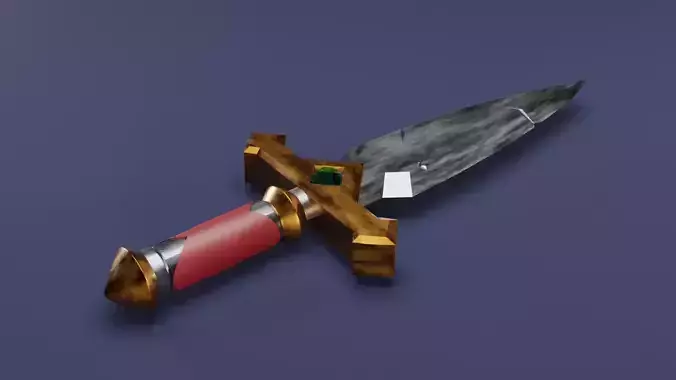 Battel dagger 3D model