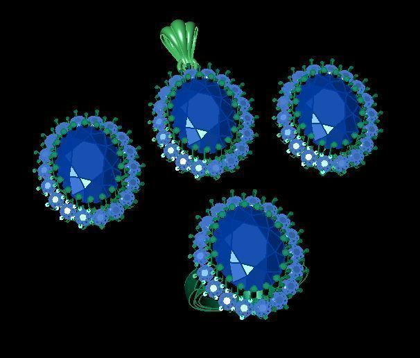 pendant set 3D print model_7