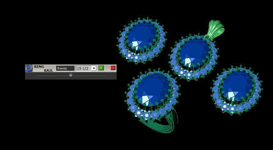 pendant set 3D print model_14