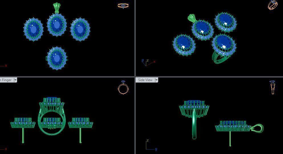 pendant set 3D print model_12