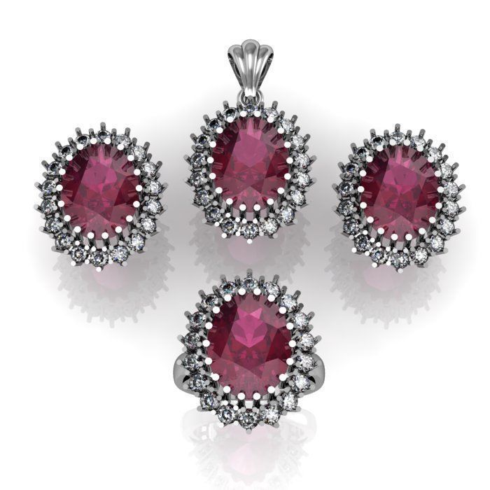 pendant set 3D print model_5