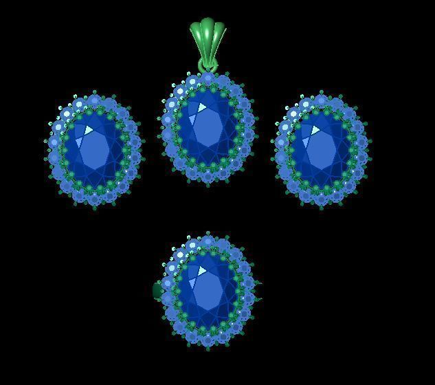 pendant set 3D print model_9