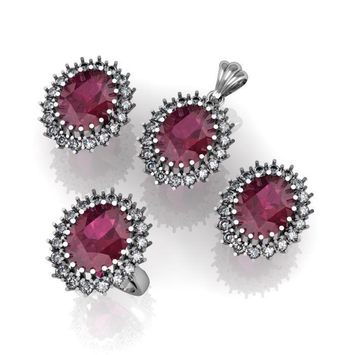 pendant set 3D print model_1