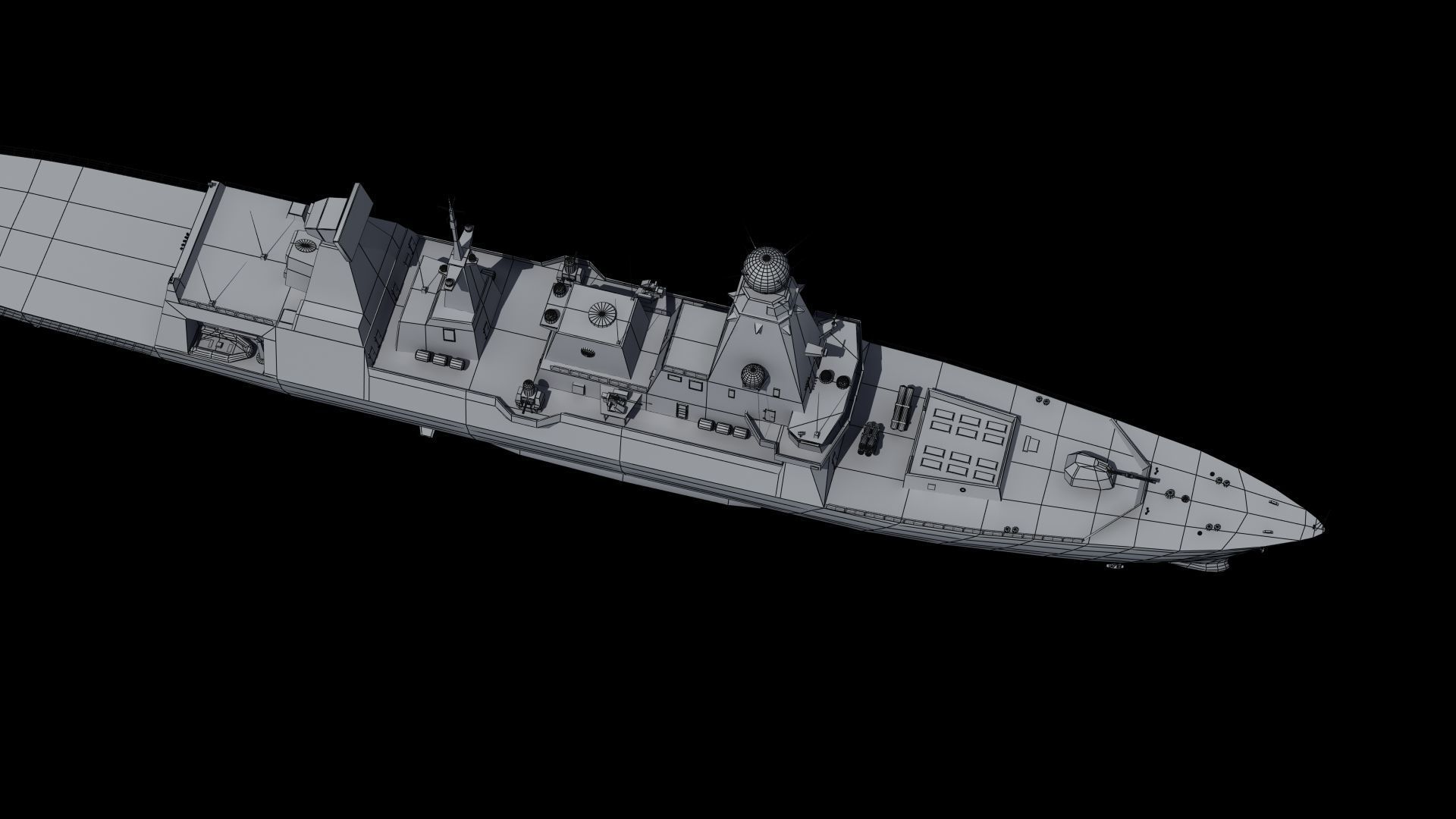 HMS Daring Type 45 Destroyer 3D model_37