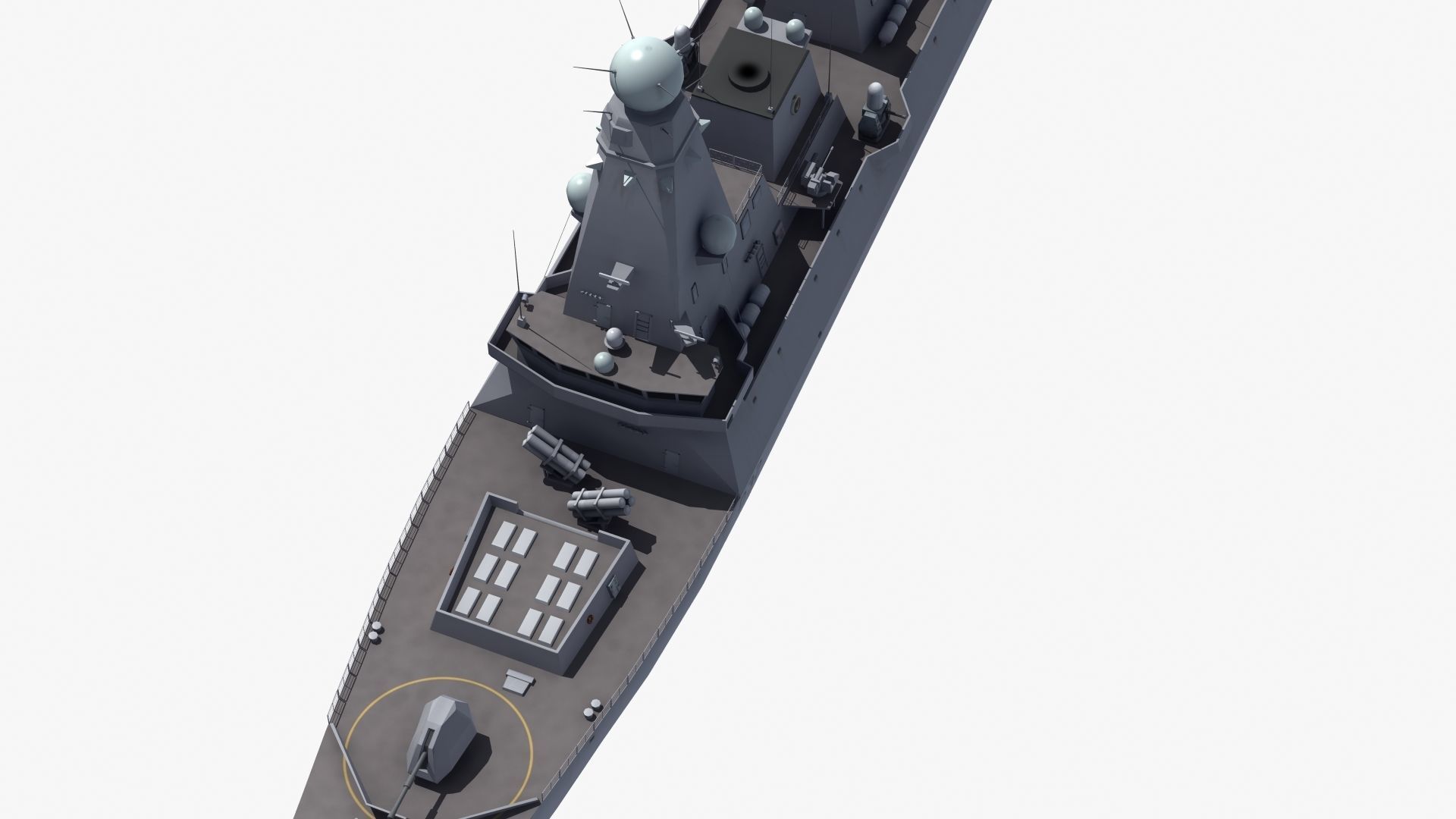 HMS Daring Type 45 Destroyer 3D model_25