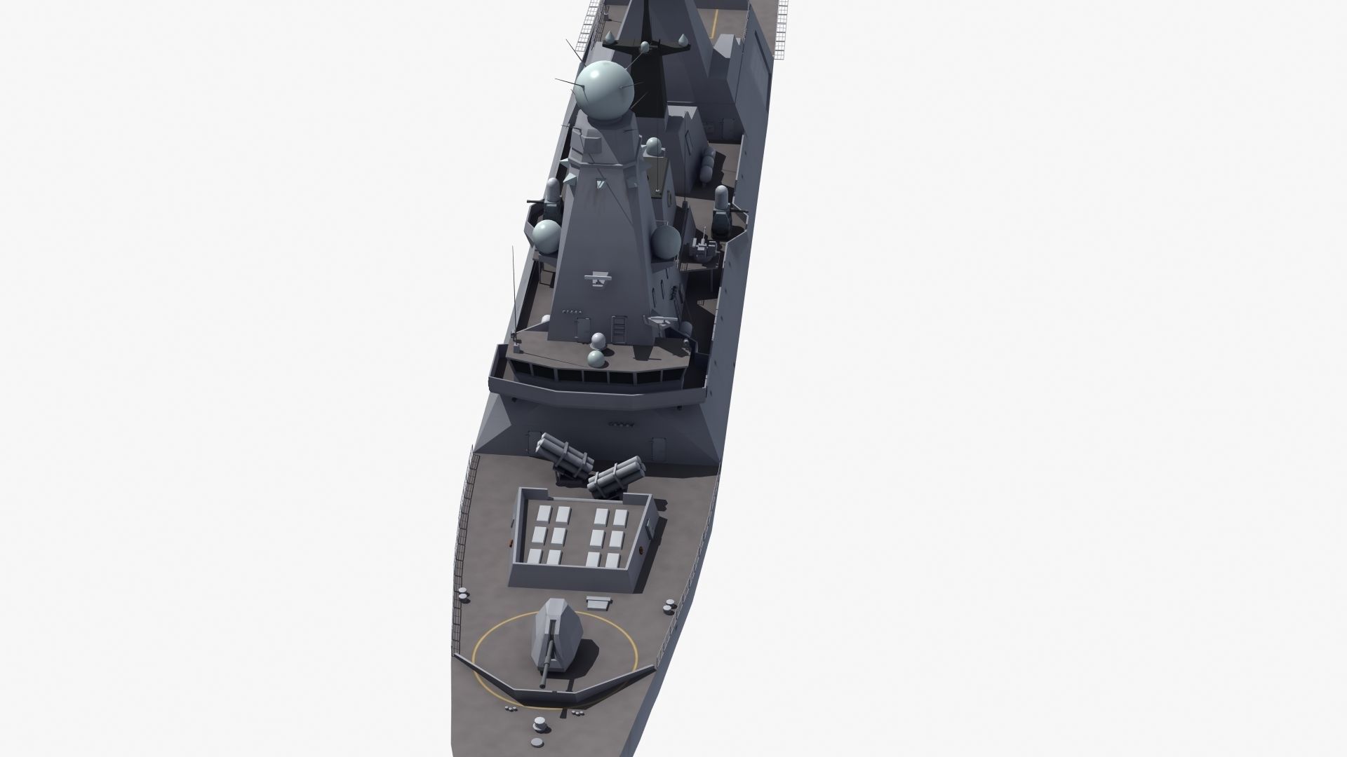 HMS Daring Type 45 Destroyer 3D model_21