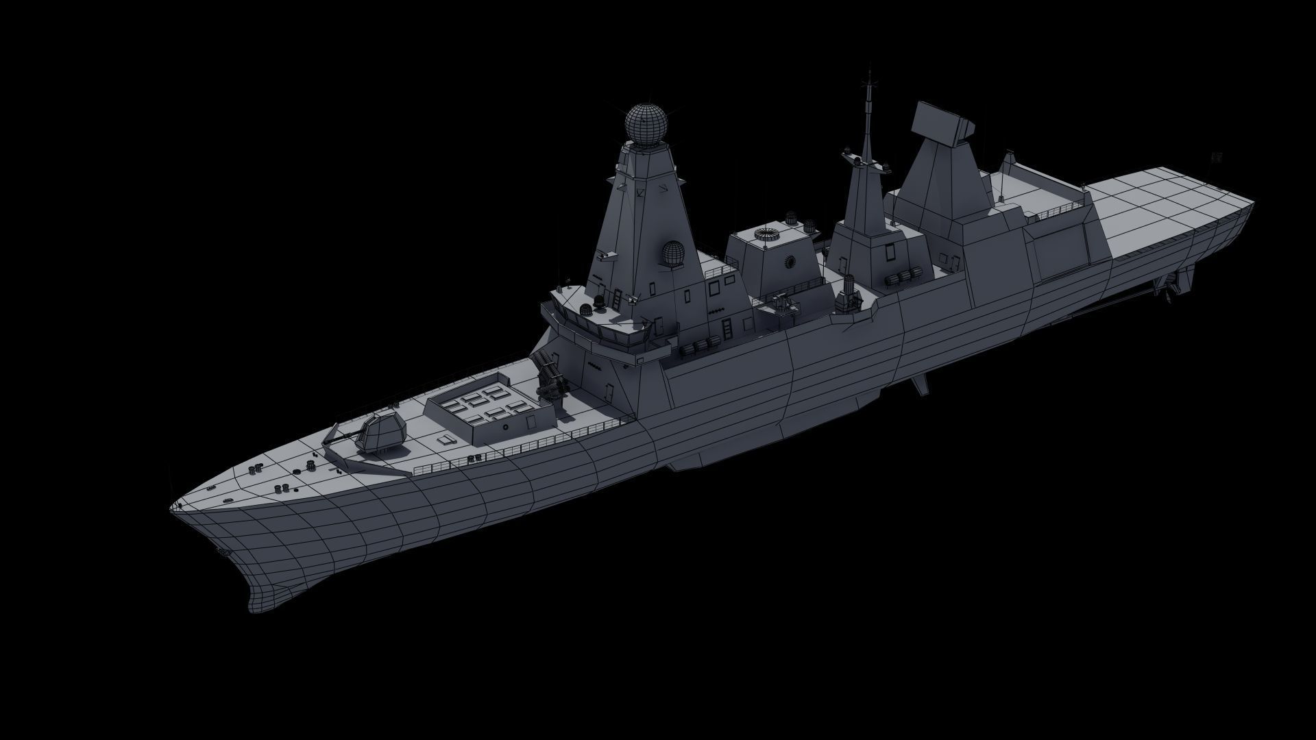 HMS Daring Type 45 Destroyer 3D model_39